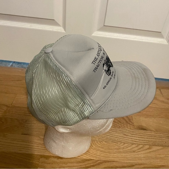 Vintage Antique Engine Tractor & Toy Club Trucker Hat Snap Back Mesh 1990 Show - Picture 3 of 10